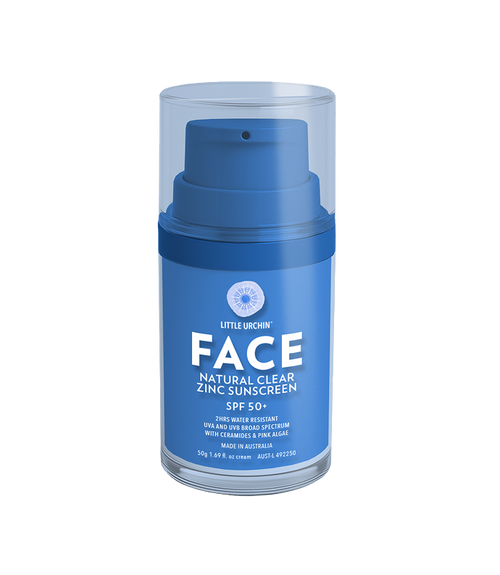 NATURAL FACE CLEAR ZINC SUNSCREEN SPF 50+, 50G